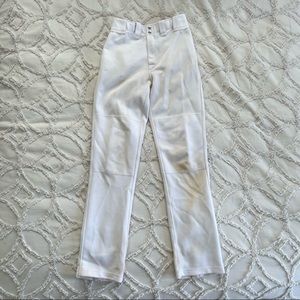 Easton White Baseball Pants Youth L